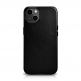 iCarer Leather Oil Wax MagSafe Case - кожен (естествена кожа) кейс с MagSafe за iPhone 13 mini (черен) thumbnail