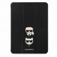 Karl Lagerfeld Book Cover Case - дизайнерски кожен калъф с поставка за iPad Pro 12.9 M1 (2021) (черен) thumbnail