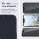 Spigen Glass.Tr Ez Fit Privacy Tempered Glass - калено стъклено защитно покритие с определен ъгъл на виждане за дисплея за iPhone 13, iPhone 13 Pro (2 броя) thumbnail 5