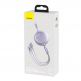 Baseus Bright Mirror 3-in-1 Retractable USB Cable 3.5A (CAMLT-MJ05) - универсален USB кабел с Lightning, microUSB и USB-C конектори (120 см) (лилав) thumbnail 5