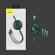 Baseus Bright Mirror 3-in-1 Retractable USB Cable 3.5A (CAMLT-MJ05) - универсален USB кабел с Lightning, microUSB и USB-C конектори (120 см) (лилав) thumbnail 17