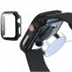 Tech-Protect Defense 360 Case - качествен твърд кейс с вграден стъклен протектор за дисплея на Apple Watch 7 45мм (черен) thumbnail 5