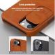 Nillkin Qin Book Pro Leather Flip Case - кожен калъф, тип портфейл за iPhone 13 (син) thumbnail 4
