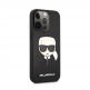 Karl Lagerfeld Saffiano Karl Head Leather Case - дизайнерски кожен кейс за iPhone 13 Pro (черен)  thumbnail 3