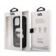 Karl Lagerfeld Saffiano Karl Head Leather Case - дизайнерски кожен кейс за iPhone 13 Pro (черен)  thumbnail 6