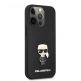 Karl Lagerfeld Ikonik Saffiano Leather Case - дизайнерски кожен кейс за iPhone 13 Pro Max (черен) thumbnail 3