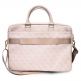 Guess 4G Metal Logo Laptop Bag - луксозна дизайнерска чанта с дръжки и презрамка за преносими компютри до 16 инча (розов) thumbnail 2