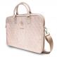 Guess 4G Metal Logo Laptop Bag - луксозна дизайнерска чанта с дръжки и презрамка за преносими компютри до 16 инча (розов) thumbnail 3