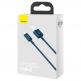Baseus Superior Lightning USB Cable (CALYS-C03) - USB кабел за Apple устройства с Lightning порт (200 см) (син) thumbnail 5
