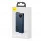 Baseus Adaman Metal Digital Display Power Bank 65W 20000 mAh (PPIMDA-D03) - външна батерия с два USB-A и един USB-C изходи и технология за бързо зареждане (син) thumbnail 5