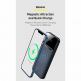 Baseus Magnetic Wireless Quick Charging Power Bank 10000 mAh - преносима външна батерия с USB-C порт, USB-A изход и безжично зареждане с MagSafe (син) thumbnail 19