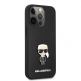 Karl Lagerfeld Ikonik Saffiano Leather Case - дизайнерски кожен кейс за iPhone 13 Pro (черен) thumbnail 2
