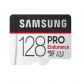 Samsung MicroSDHC Pro Endurance 128GB UHS-I 4K UltraHD (клас 10) - microSDHC памет със SD адаптер за Samsung устройства (подходяща за видеонаблюдение) thumbnail