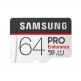 Samsung MicroSDHC Pro Endurance 64GB UHS-I 4K UltraHD (клас 10) - microSDHC памет със SD адаптер за Samsung устройства (подходяща за видеонаблюдение) thumbnail