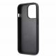 Guess Saffiano PU Leather Hard Case - дизайнерски кожен кейс за iPhone 13 Pro Max (сив) thumbnail 5
