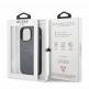 Guess Saffiano PU Leather Hard Case - дизайнерски кожен кейс за iPhone 13 Pro Max (сив) thumbnail 6