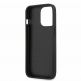 Guess Saffiano PU Leather Hard Case - дизайнерски кожен кейс за iPhone 13 Pro Max (черен) thumbnail 5