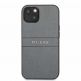 Guess Saffiano PU Leather Hard Case - дизайнерски кожен кейс за iPhone 13 (сив) thumbnail 2