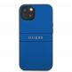 Guess Saffiano PU Leather Hard Case - дизайнерски кожен кейс за iPhone 13 (син) thumbnail 2