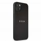 Guess Saffiano PU Leather Hard Case - дизайнерски кожен кейс за iPhone 13 (черен) thumbnail