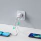 Ugreen Travel Wall Charger Power Delivery 40W - захранване за ел. мрежа смартфони и таблети с 2xUSB-C изхода и с технология за бързо зареждане (бял) thumbnail 2