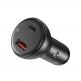 Baseus Digital Display PPS Dual Quick Car Charger 45W (TZCCBX-C0G) - зарядно за кола с USB и USB-C изход с технология за бързо зареждане и USB-C кабел (черен) thumbnail 4
