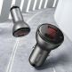 Baseus Digital Display PPS Dual Quick Car Charger 45W (TZCCBX-C0G) - зарядно за кола с USB и USB-C изход с технология за бързо зареждане и USB-C кабел (черен) thumbnail 7