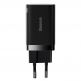 Baseus Super Si Pro Quick Wall Charger 30W (CCSUPP-E01) - захранване за ел. мрежа с USB и USB-C изходи и технология за бързо зареждане (черен) thumbnail 3