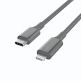 Belkin Boost Charge Smart LED USB-C to Lightning Cable - MFI сертифициран USB-C към Lightning кабел за Apple устройства с Lightning порт (120 см) (сив) thumbnail 5