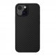 Nillkin Synthetic Fiber Carbon Case - силиконов (TPU) калъф за iPhone 13 mini (черен) thumbnail