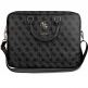 Guess PU 4G Metal Logo Computer Bag - луксозна дизайнерска чанта с дръжки и презрамка за преносими компютри до 16 инча (сив) thumbnail