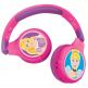 Lexibook Disney Princess Bluetooth & Wired Foldable Headphones - безжични слушалки подходящи за деца (розов) thumbnail