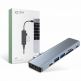 Tech-Protect USB-C Hub 7in1 v5 - USB-C хъб за свързване на допълнителна периферия за компютри и лаптопи с USB-C порт (тъмносив) thumbnail
