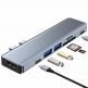 Tech-Protect USB-C Hub 7in1 v5 - USB-C хъб за свързване на допълнителна периферия за компютри и лаптопи с USB-C порт (тъмносив) thumbnail 3