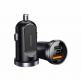 Joyroom Dual USB-A & USB-C Car Charger 30W - зарядно за кола с USB-A и USB-C изходи и технология за бързо зареждане (черен) thumbnail