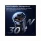 Joyroom Dual USB-A & USB-C Car Charger 30W - зарядно за кола с USB-A и USB-C изходи и технология за бързо зареждане (черен) thumbnail 5