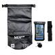 VUP Waterproof Dry Bag with Phone Case IPX8 10L - водонепромокаема чанта с презрамка и водонепромокаем калъф за телефон (черен) thumbnail