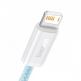 Baseus Dynamic Fast Charging Lightning to USB Cable 2.4A (CALD000403) - USB към Lightning кабел за Apple устройства с Lightning порт (100 см) (син) thumbnail 2
