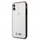 BMW M Metallic Black Edges Hard Case - хибриден удароустойчив кейс за iPhone 11 (черен-прозрачен) thumbnail