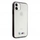 BMW M Metallic Black Edges Hard Case - хибриден удароустойчив кейс за iPhone 11 (черен-прозрачен) thumbnail 5
