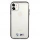 BMW M Metallic Black Edges Hard Case - хибриден удароустойчив кейс за iPhone 11 (черен-прозрачен) thumbnail 6
