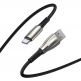 Baseus Water Drop USB to USB-C Cable Super Charge 66W (CATSD-M01) - кабел с въжена оплетка за устройства с USB-C порт (100 см) (черен) thumbnail 2