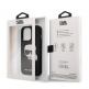 Karl Lagerfeld Saffiano Karl Head Leather Case - дизайнерски кожен кейс за iPhone 13 Pro Max (черен)  thumbnail 6