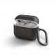 Uniq AirPods Pro Glase Silicone Case - силиконов калъф с карабинер за Apple AirPods Pro (черен) thumbnail