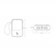 Baseus Qpow Digital Display Power bank with Lightning cable 15W 10000mAh (PPQD-B02) - външна батерия 10000 mAh с вграден Lightning кабел и USB-C, USB-A и Lightning портове (бял) thumbnail 18
