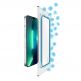 Torrii BodyGlass Full Screen Anti-Bacterial Glass Soft Edge Tempered Glass - стъклено защитно покритие с антибактериално покритие за целия дисплей на iPhone 13, iPhone 13 Pro (прозрачен-черен) thumbnail