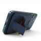 4smarts UltiMag ErgoFold Magnetic Kickstand Wallet - кожен портфейл (джоб) с градена поставка за прикрепяне към iPhone с MagSafe (тъмносин) thumbnail 8