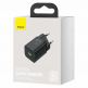 Baseus Super Si USB-C PD Wall Charger 25W (CCSP020101) - захранване за ел. мрежа с USB-C изход с технология за бързо зареждане (черен) thumbnail 9