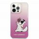Karl Lagerfeld Choupette Fun Case - дизайнерски кейс с висока защита за iPhone 13 Pro (розов) thumbnail 2