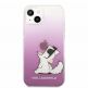 Karl Lagerfeld Choupette Fun Case - дизайнерски кейс с висока защита за iPhone 13 (розов) thumbnail 2